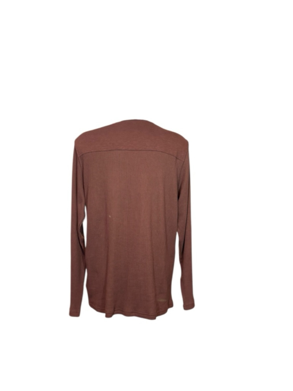 Men's Hurley & Co Long Sleeve T-Shirt Size M Brown - Picture 3 of 4